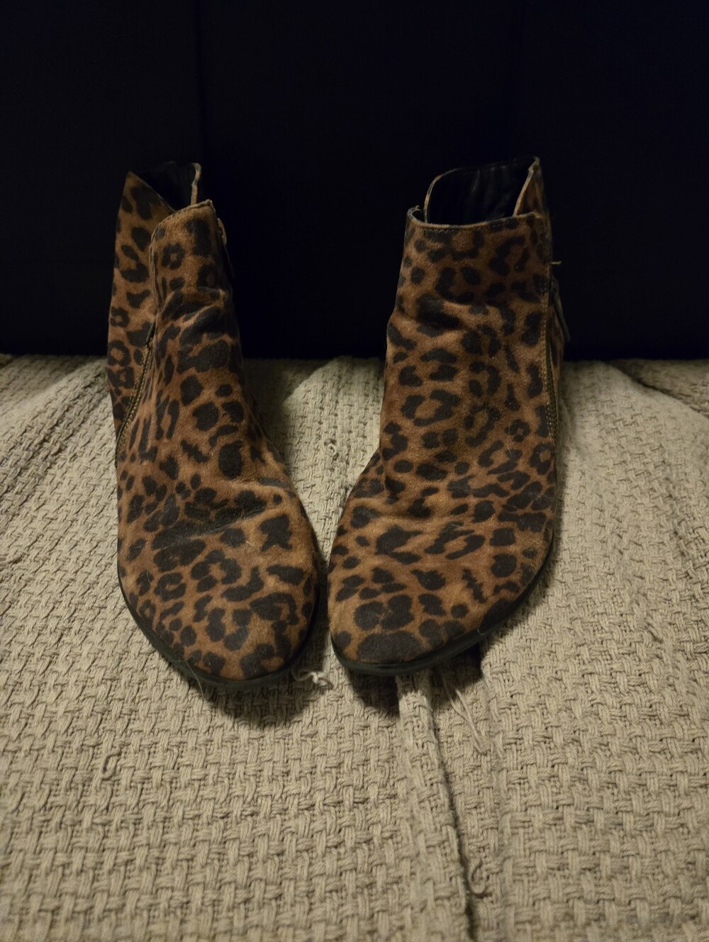 Unionbay Leopard Print Women's Ankle Boots - Brown